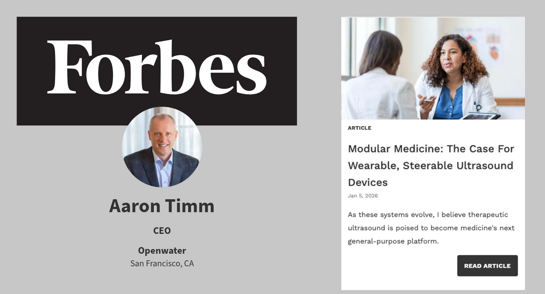 Forbes Wearable Ultrasound